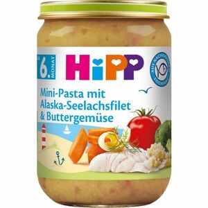 Hipp Mini těstoviny s aljašskou treskou v máslové zelenině dětský příkrm 190 g obraz