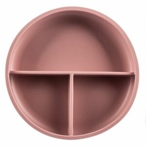 Zopa Silicone Divided Plate dělený talíř s přísavkou Old Pink 1 ks obraz