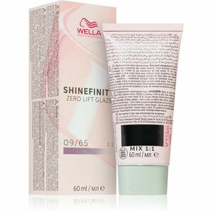 Wella Professionals Shinefinity Zero Lift Glaze demi-permanentní barva na vlasy odstín 09/65 - Pink Shimmer 60 ml obraz