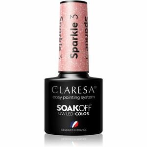 Claresa SoakOff UV/LED Color Sparkle gelový lak na nehty odstín 3 5 g obraz