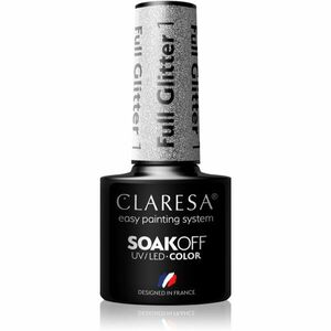 Claresa SoakOff UV/LED Color Full Glitter gelový lak na nehty odstín 1 5 g obraz