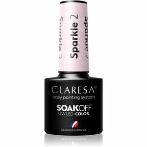 Claresa SoakOff UV/LED Color Sparkle gelový lak na nehty odstín 2 5 g obraz
