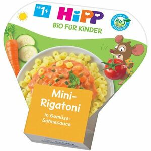 Hipp BIO Mini-Rigatoni se zeleninou ve smetanové omáčce dětský příkrm 250 g obraz