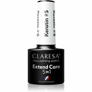 Claresa Extend Care 5 in 1 Keratin podkladový lak pro gelové nehty s vyživujícím účinkem odstín 5 g obraz
