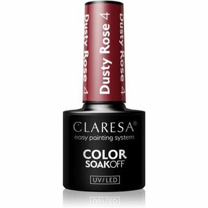 Claresa SoakOff UV/LED Color Dusty Rose gelový lak na nehty odstín 4 5 g obraz