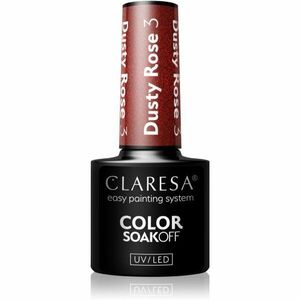 Claresa SoakOff UV/LED Color Dusty Rose gelový lak na nehty odstín 3 5 g obraz