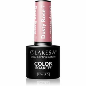 Claresa SoakOff UV/LED Color Dusty Rose gelový lak na nehty odstín 7 5 g obraz