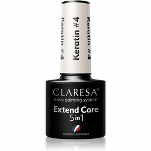 Claresa Extend Care 5 in 1 Keratin podkladový lak pro gelové nehty s vyživujícím účinkem odstín #4 5 g obraz