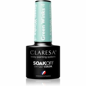 Claresa SoakOff UV/LED Color Green Winks gelový lak na nehty odstín 4 5 g obraz