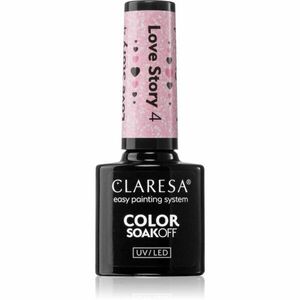 Claresa SoakOff UV/LED Color Love Story gelový lak na nehty odstín 4 5 g obraz