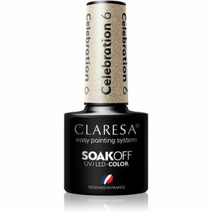 Claresa SoakOff UV/LED Color Celebration gelový lak na nehty odstín 6 5 g obraz
