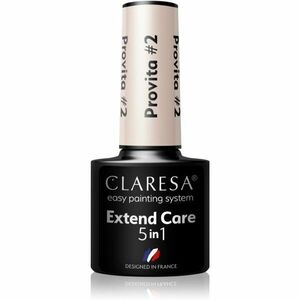 Claresa Extend Care 5 in 1 Provita podkladový lak pro gelové nehty s regeneračním účinkem odstín #2 5 g obraz