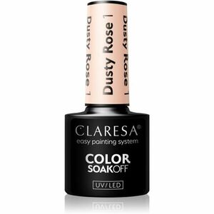 Claresa SoakOff UV/LED Color Dusty Rose gelový lak na nehty odstín 1 5 g obraz