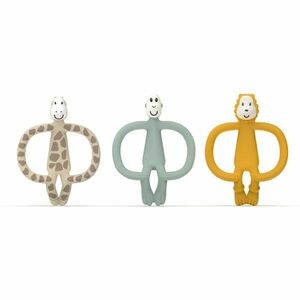 Matchstick Monkey Animal Teether Gift Set dárková sada Giraffe Gigi, Lion Luda, Monkey Mint(pro děti) obraz
