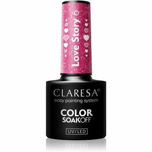 Claresa SoakOff UV/LED Color Love Story gelový lak na nehty odstín 6 5 g obraz
