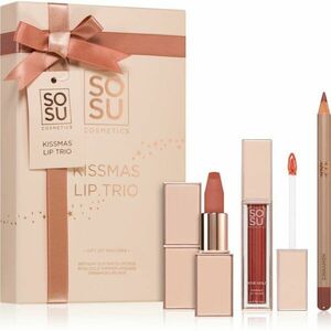 SOSU Cosmetics Kissmas Lip Trio dárková sada (na rty) obraz