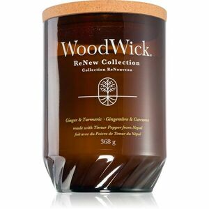 Woodwick Ginger & Turmeric vonná svíčka s dřevěným knotem 368 g obraz