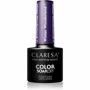 Claresa SoakOff UV/LED Color Winter Wonderland gelový lak na nehty odstín 7 5 g obraz