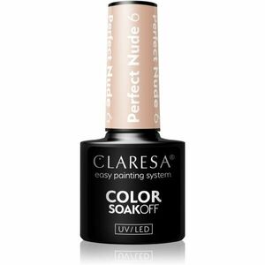 Claresa SoakOff UV/LED Color Perfect Nude gelový lak na nehty odstín 6 5 g obraz