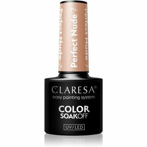 Claresa SoakOff UV/LED Color Perfect Nude gelový lak na nehty odstín 7 5 g obraz