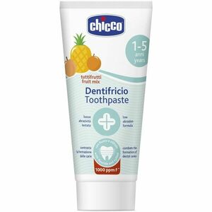 Chicco Toothpaste Fruit Mix dětská zubní pasta s fluoridem 1-5 y 50 ml obraz