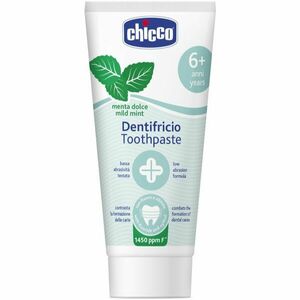 Chicco Toothpaste Mild Mint dětská zubní pasta s fluoridem 6 y+ 50 ml obraz