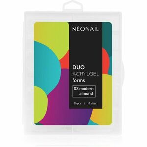 NEONAIL Duo Acrylgel Forms šablony na nehty typ 03 Modern Almond 120 ks obraz