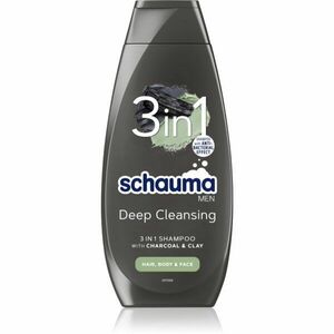 Schwarzkopf Schauma MEN šampon s aktivními složkami uhlí na tvář, tělo a vlasy 400 ml obraz