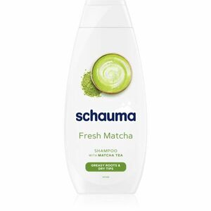 Schwarzkopf Schauma Fresh Matcha čisticí detoxikační šampon pro mastnou vlasovou pokožku a suché konečky 400 ml obraz