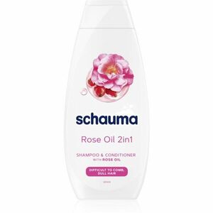 Schwarzkopf Schauma Rose Oil šampon a kondicionér 2 v 1 pro snadné rozčesání vlasů 400 ml obraz