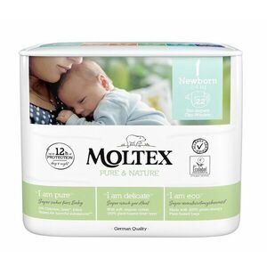 Moltex Dětské plenky Pure & Nature Newborn 2-4 kg 22 ks obraz