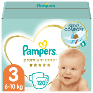 Pampers Premium Care plenky vel. 3, 6-10 kg, 120 ks obraz