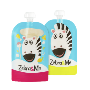 Zebra&Me Kapsička na dětskou stravu na opakované použití 2 ks obraz