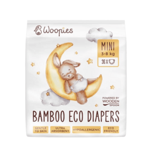 Woopies dětské EKO pleny mini 3 - 8 kg Wooden Spoon 36 ks obraz