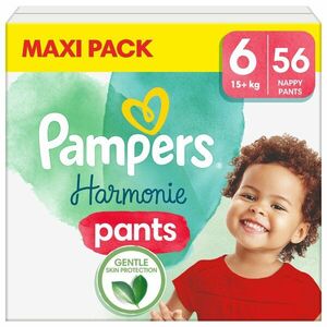 Pampers Harmonie Pants Plenkové kalhotky vel. 6 15+ kg 56 ks obraz