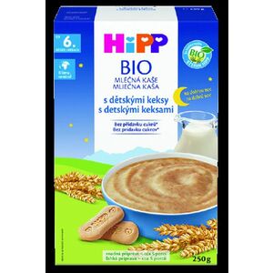 HiPP Mléčná kaše na noc BIO s dětskými keksy 250 g obraz