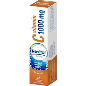 Revital Vitamin C 1000 mg pomeranč 20 šumivých tablet obraz