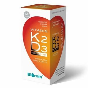 Biomin Vitamin K2 + D3 PREMIUM+ 60 tobolek obraz