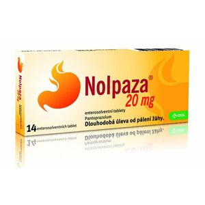 Nolpaza 20 mg 14 tablet obraz