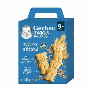 Gerber Snacks dětské sušenky 9m+ 180 g obraz