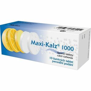 MAXI-KALZ 1000 Šumivé tablety 10 kusů obraz
