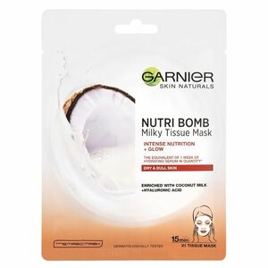 GARNIER Skin Naturals Nutri Bomb Textilní maska s kokosovým mlékem 28 g obraz