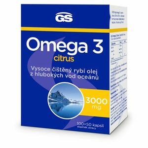 GS Omega 3 citrus 3000 mg 100 + 50 kapslí obraz