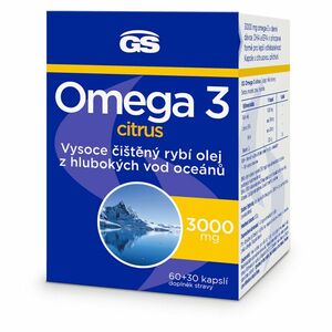 GS Omega 3 citrus 3000 mg 60 + 30 kapslí obraz