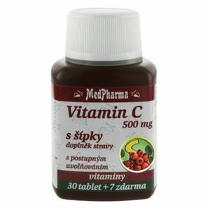 MEDPHARMA Vitamín C 500 mg s šípky 37 tablet obraz