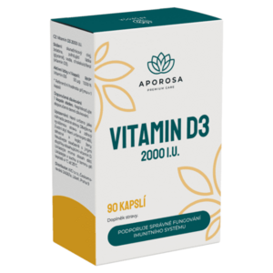APOROSA Vitamin D3 2000 I.U. 90 kapslí obraz