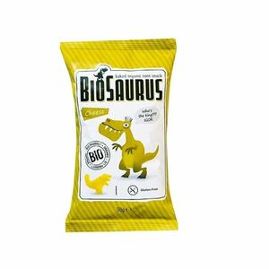 BIOSAURUS Bezlepkové kukuřičné křupky se sýrem BIO 50 g obraz