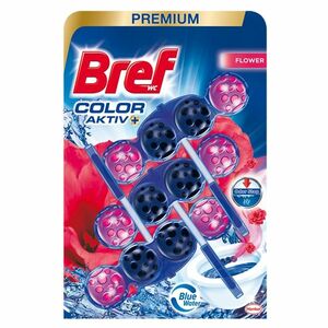 BREF Color Aktiv Tuhý WC blok Flowers 3 x 50 g obraz