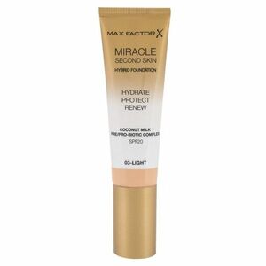 MAX FACTOR Miracle Second Skin SPF20 03 Light make-up 30 ml obraz