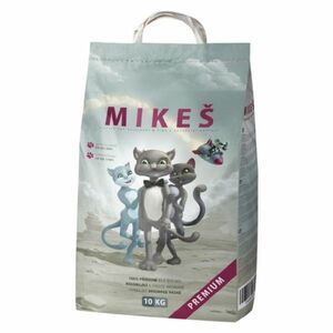 MIKEŠ Premium bílé hrudkující stelivo pro kočky 10 kg obraz